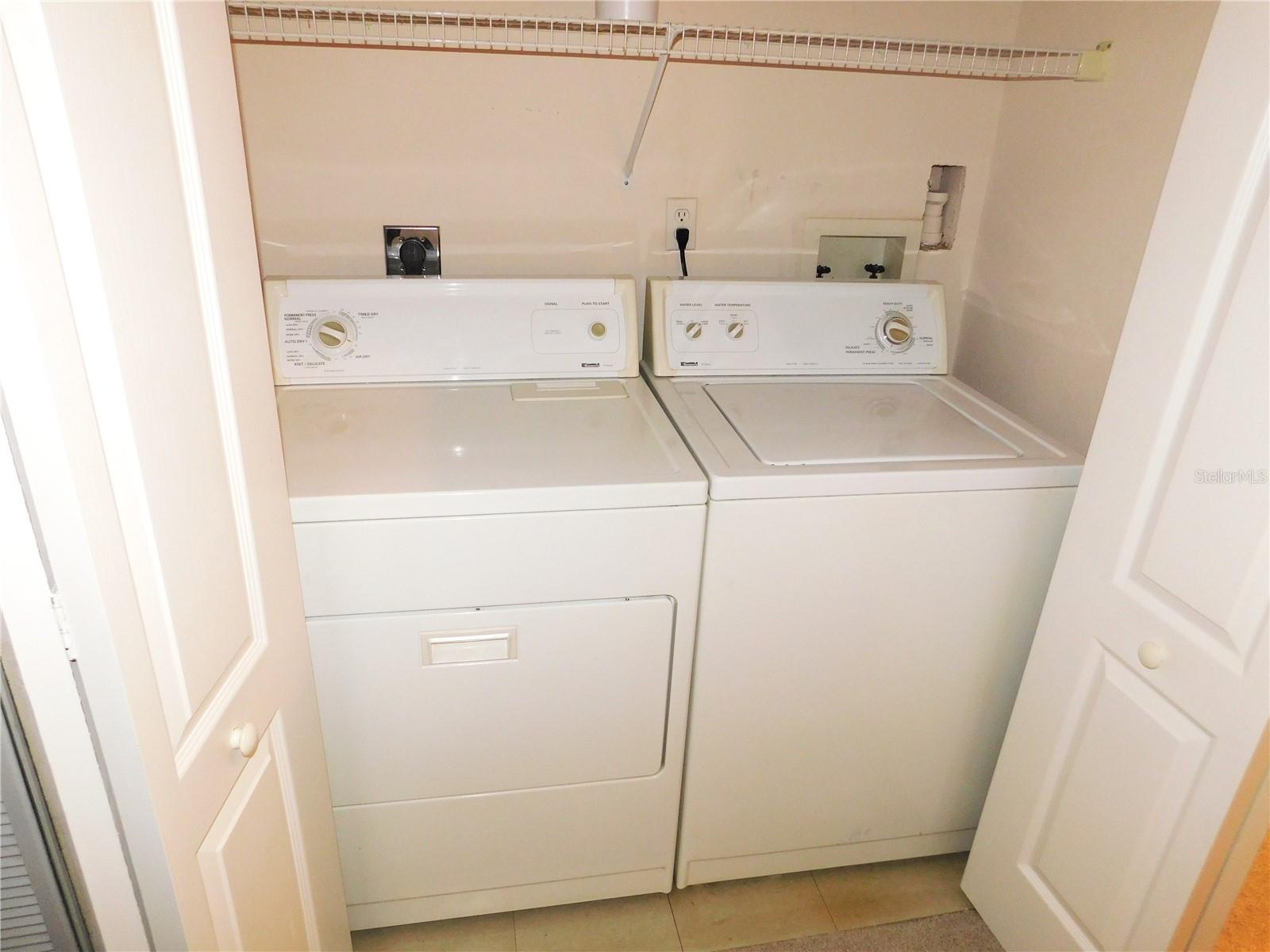 Laundry on the second floor
