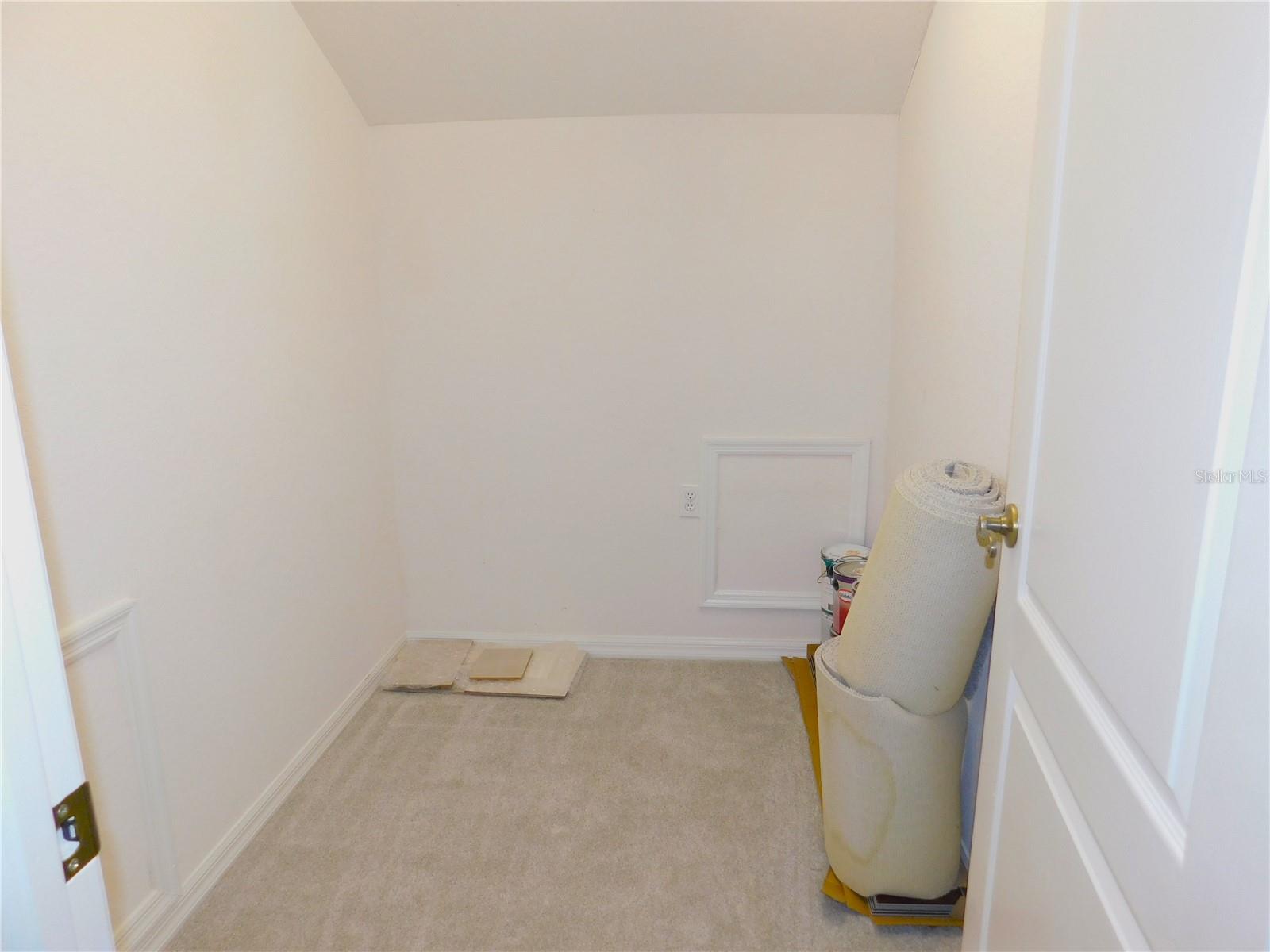 Storage closet in loft