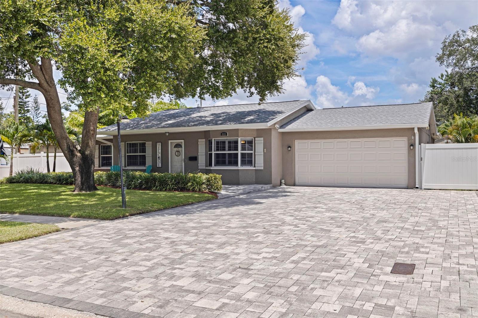 2 car garage and oversized parking pad