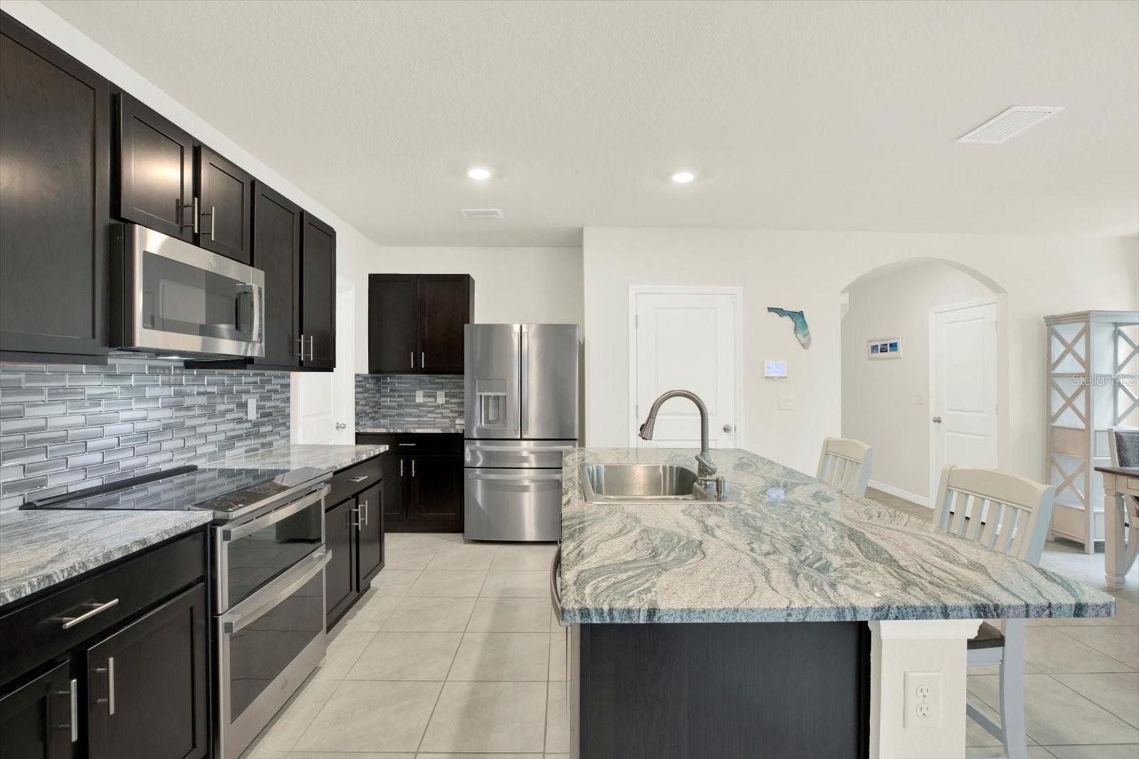Kitchen with custom appliances
