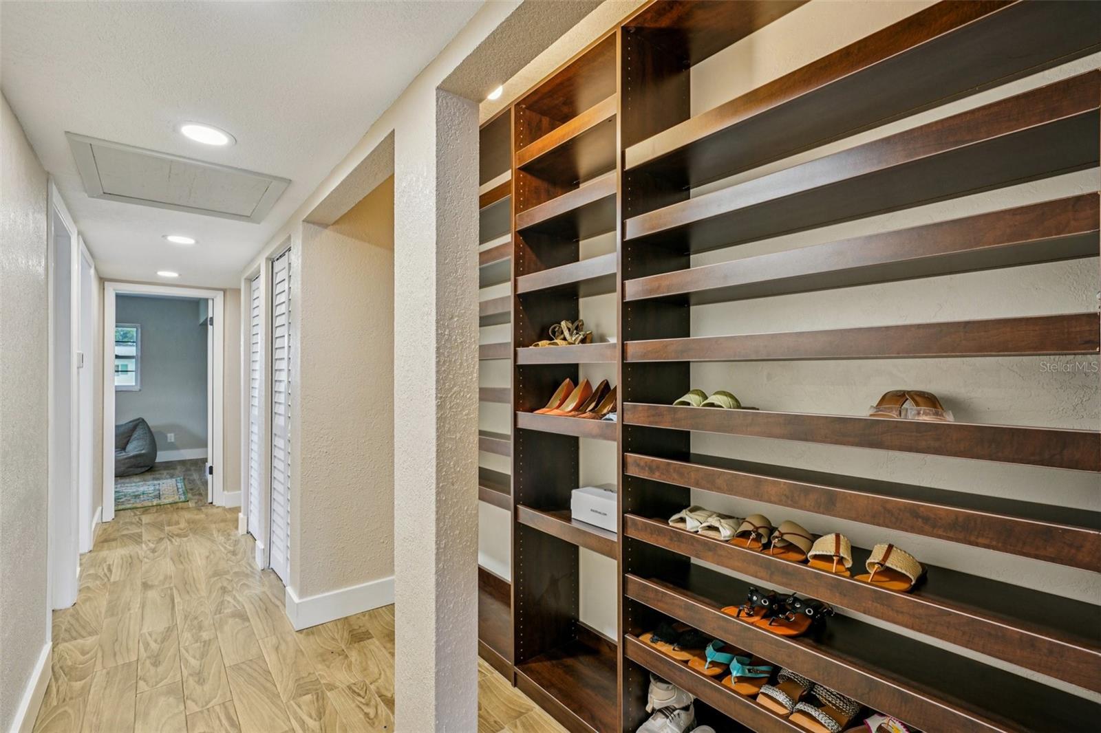 Hallway with Built-in Storage