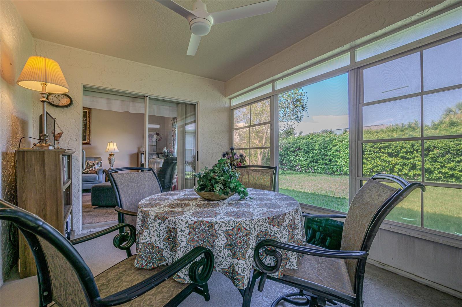 Enclosed lanai with a breeze!