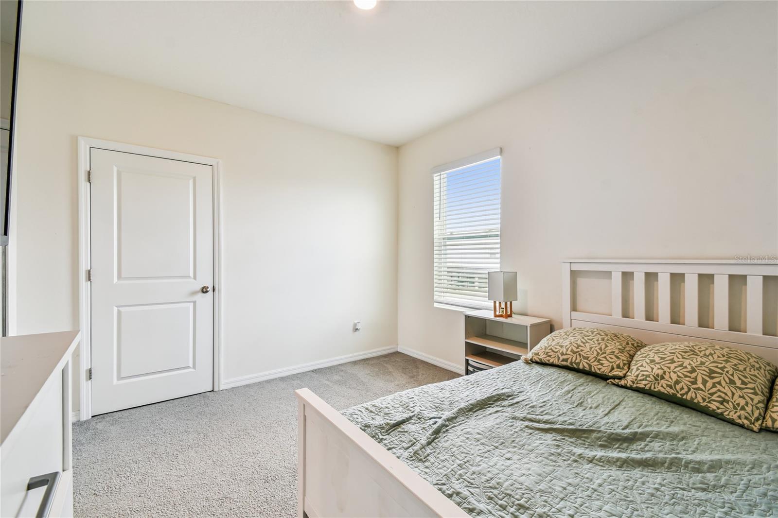 4th bedroom with built in closet
