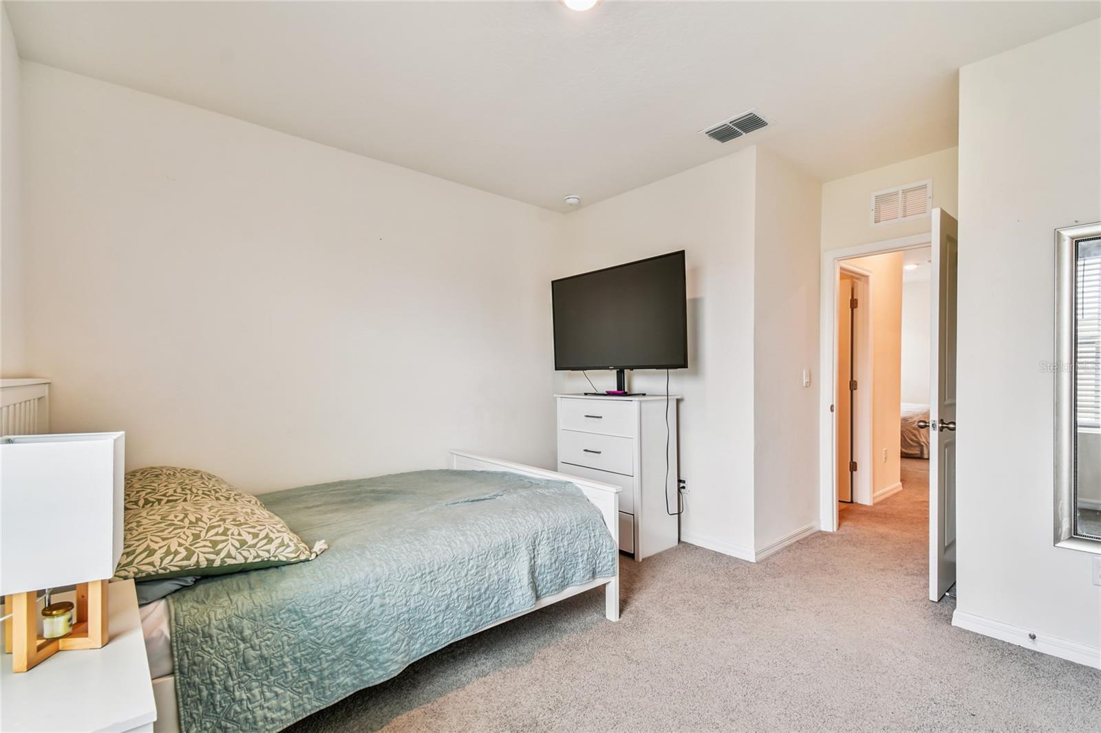 4th bedroom with built in closet
