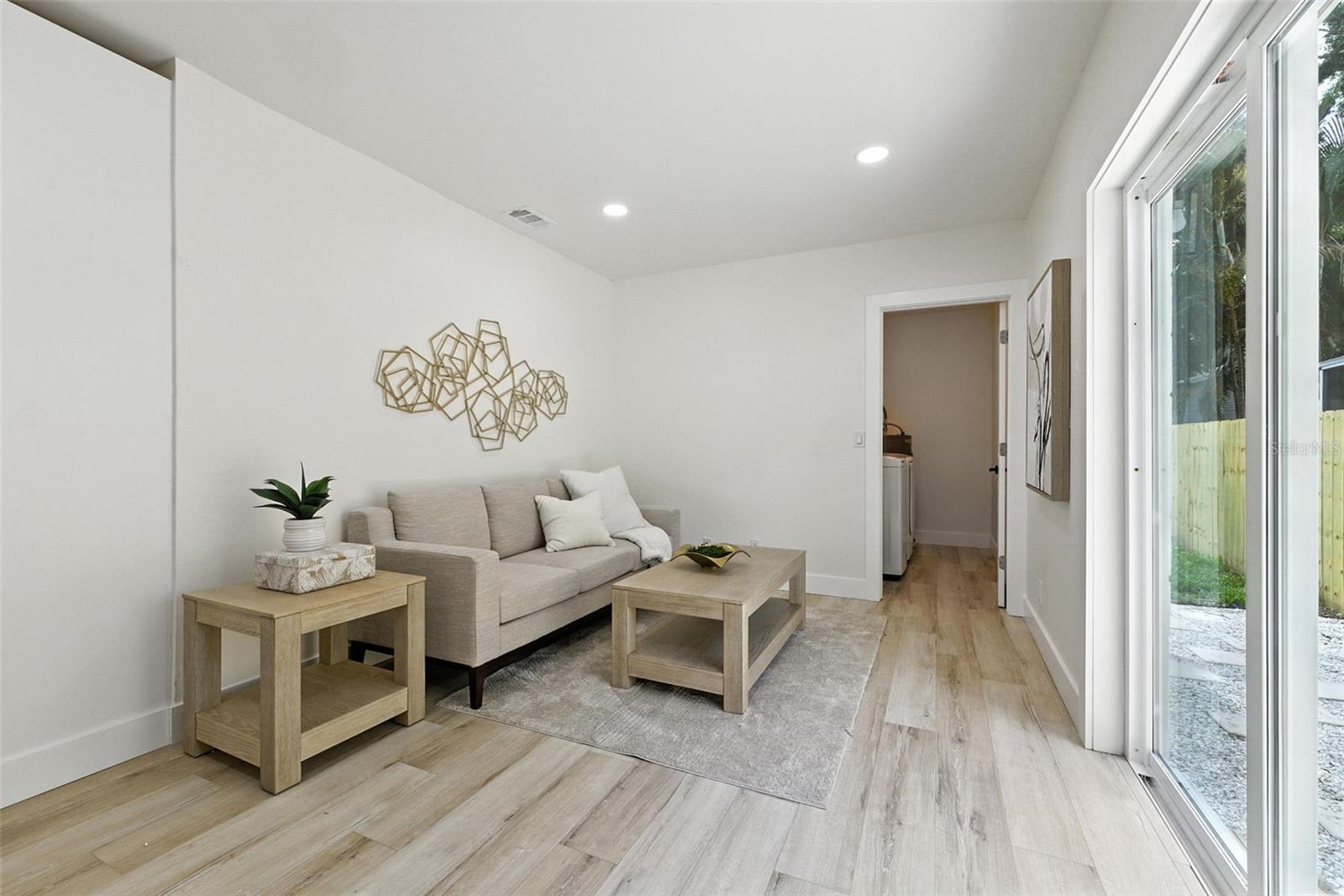 Flex Space with View of Laundry Room
