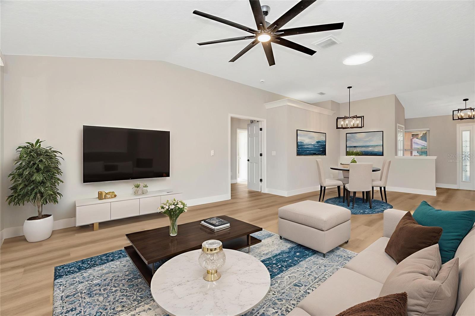 Virtually Staged Living Room