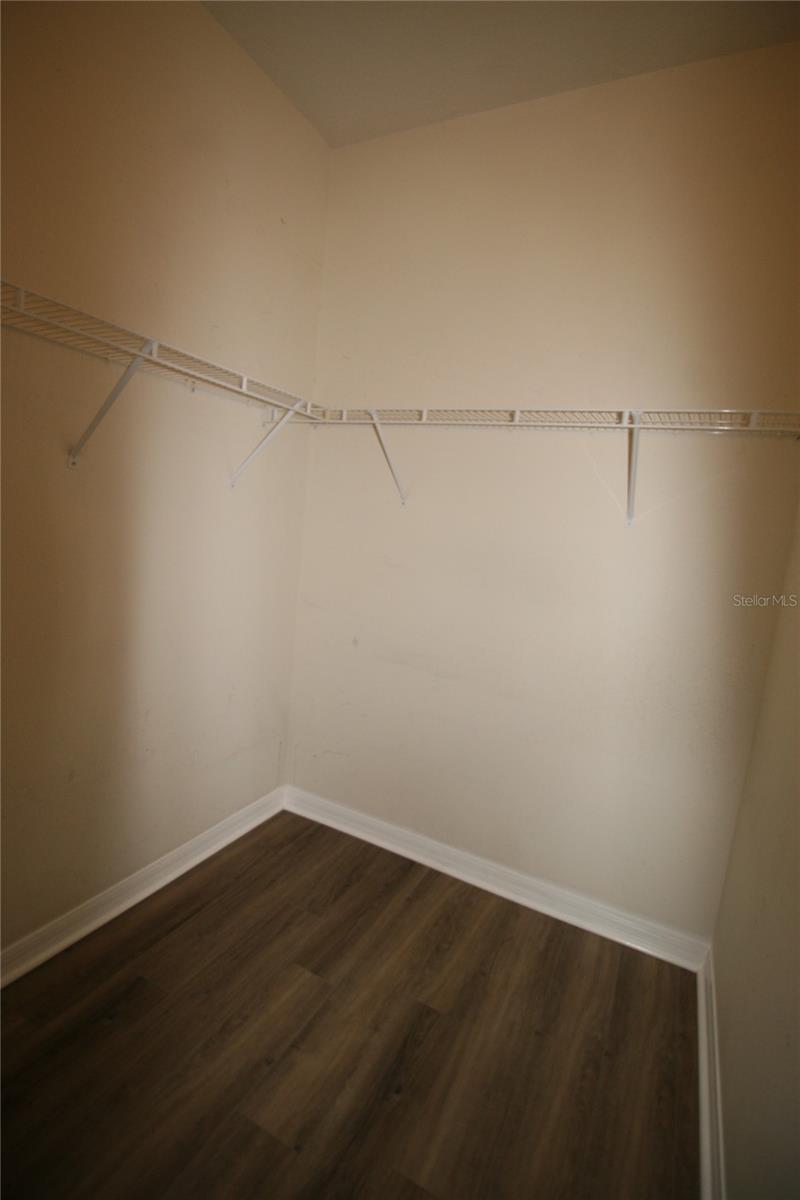 Primary closet - walk in.