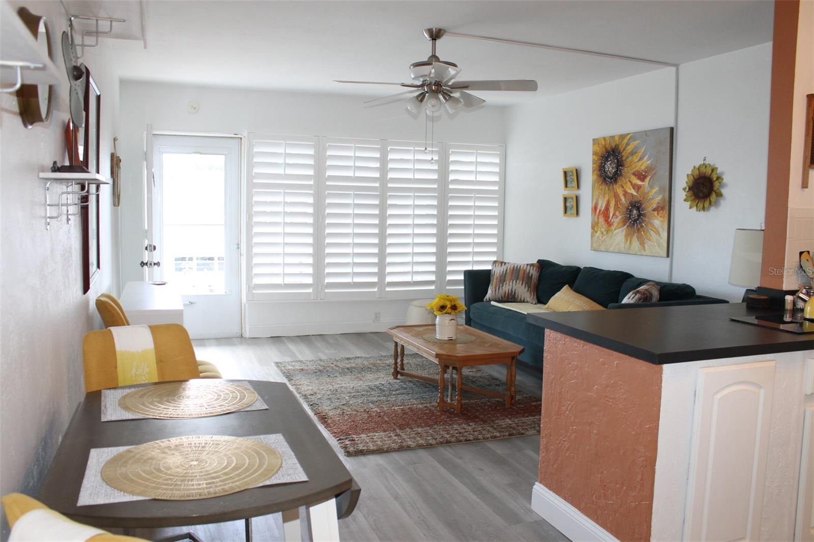 Living Room - Plantation Shutters
