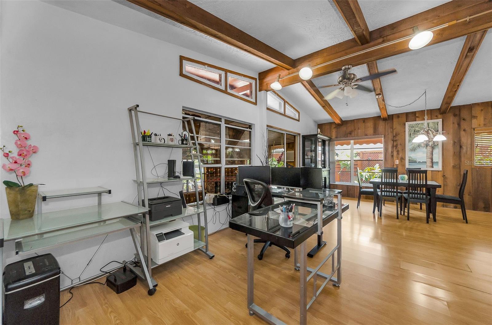 Office area overlooking Dining Room