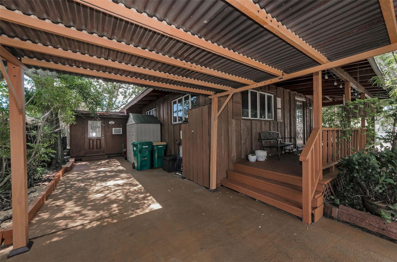 Carport area