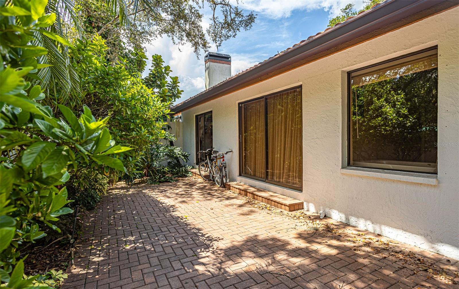 Enclosed backyard