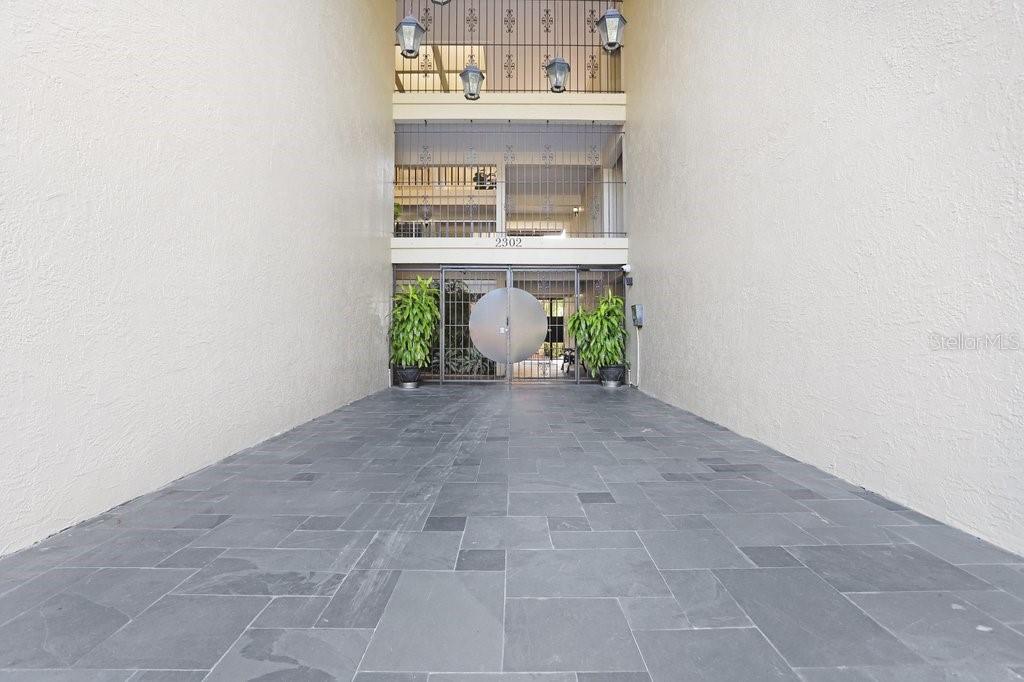 Gated Front Entrance
