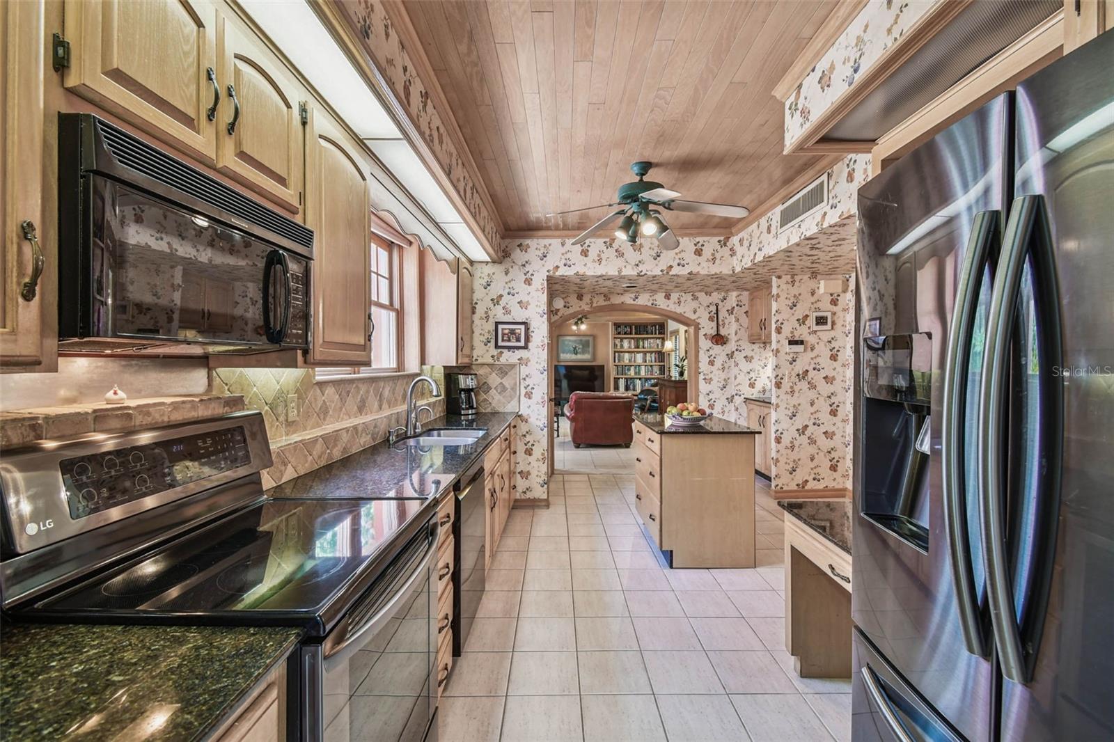 Another view of kitchen - opens to family room