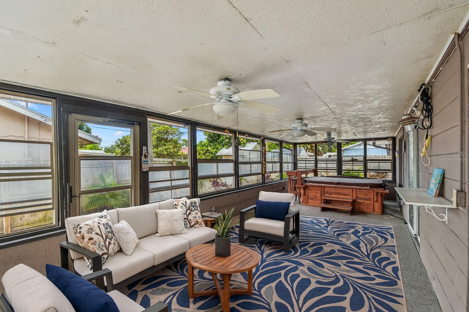Virtually Staged back patio