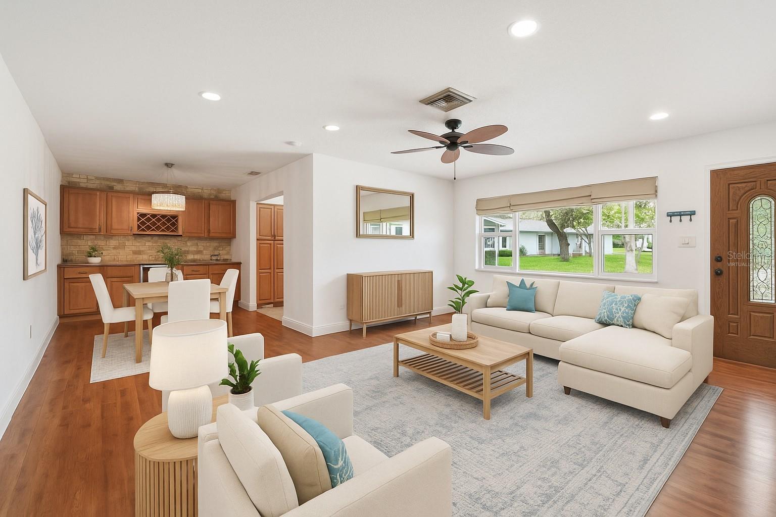 Virtually Staged Living Room