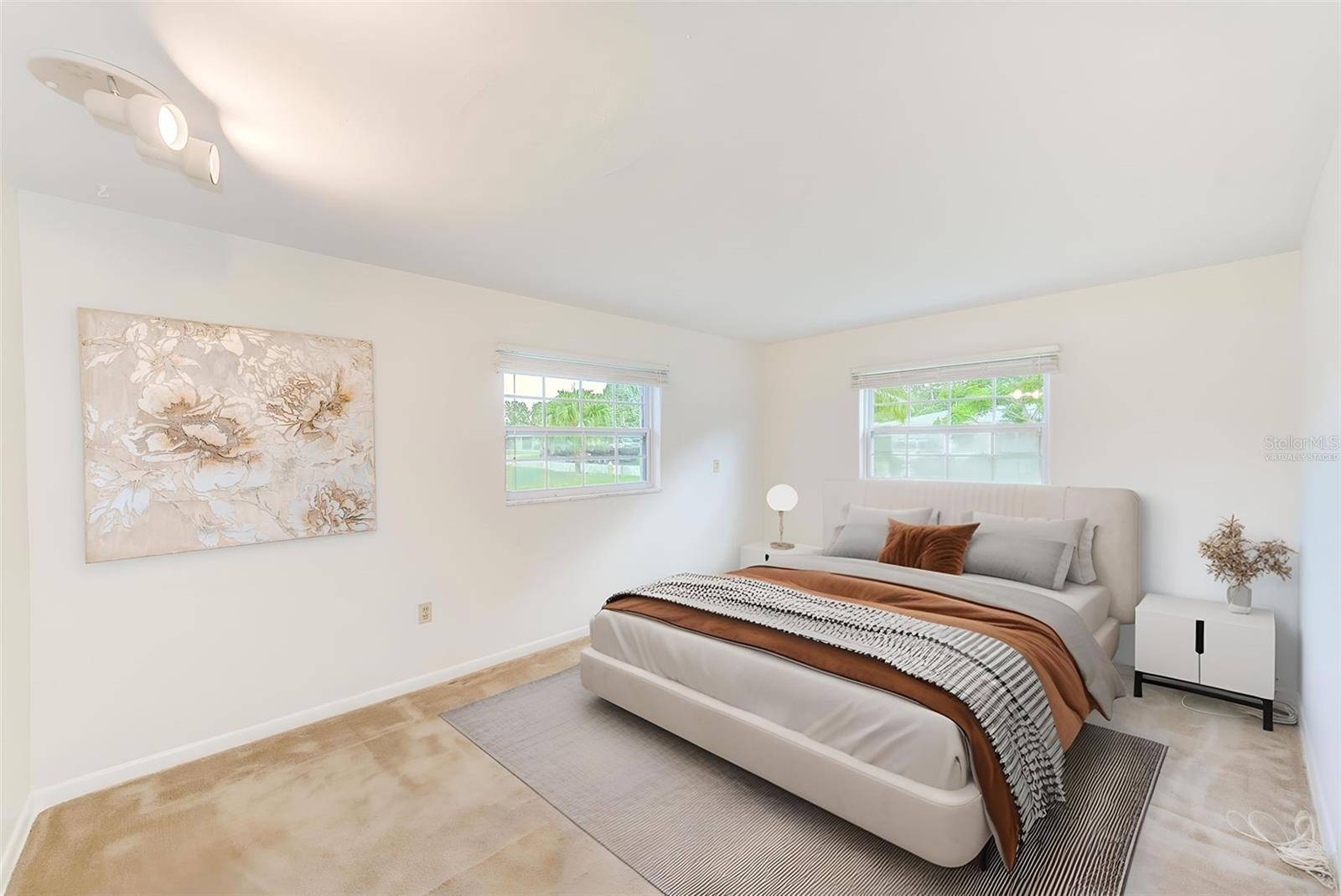 Virtually Staged 2nd Bedroom