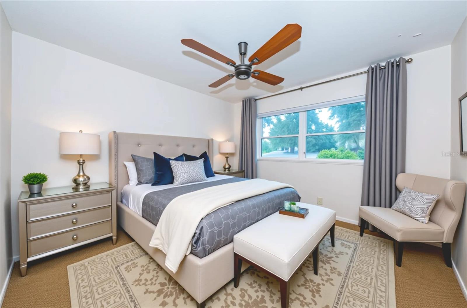 Bedroom 3 staged