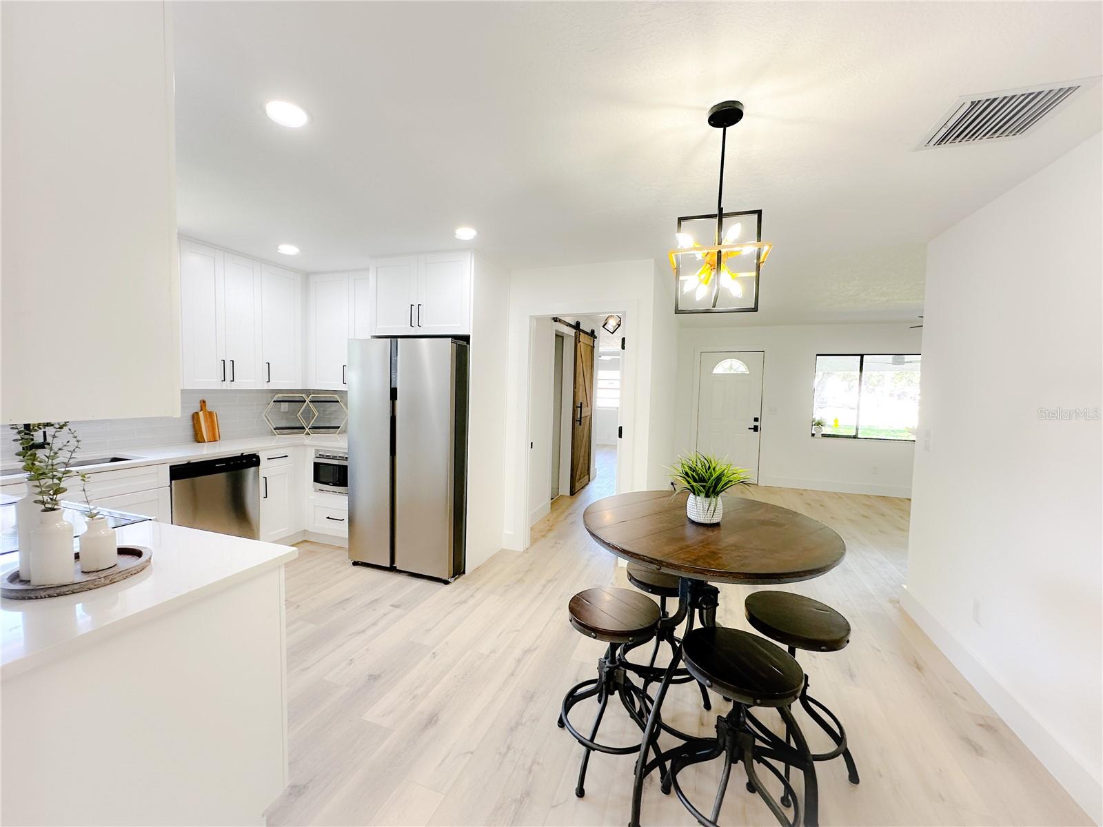 dining/kitchen/family room
