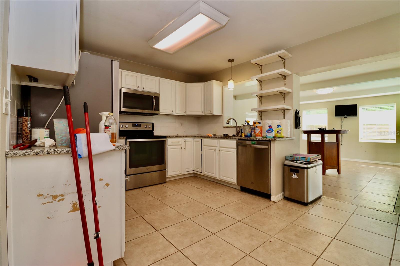Kitchen stainless steel appliances