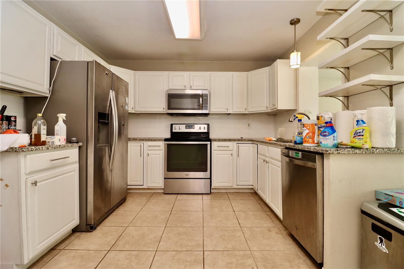 Kitchen stainless steel appliances