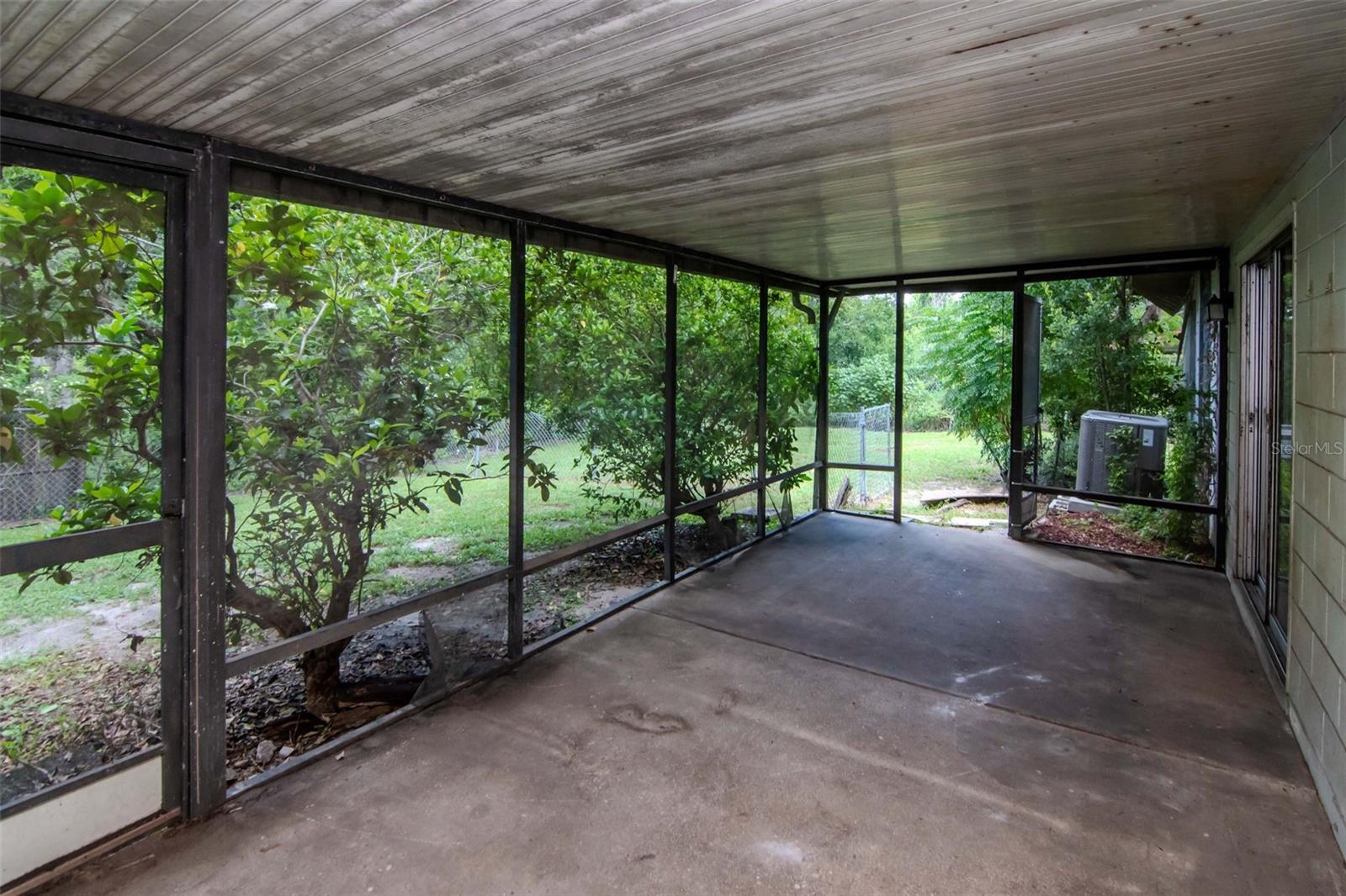Screened lanai