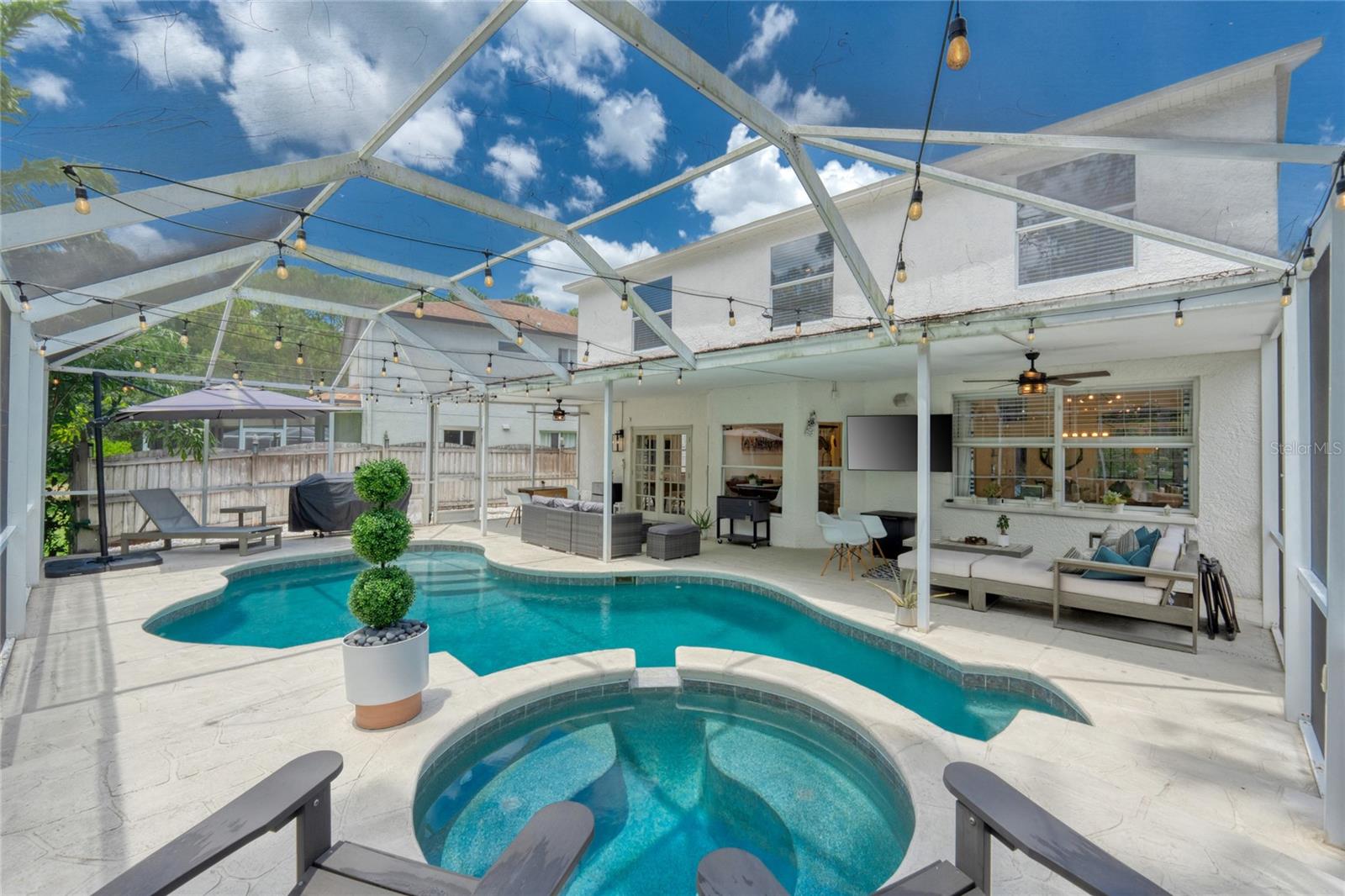 Pool and Spa view