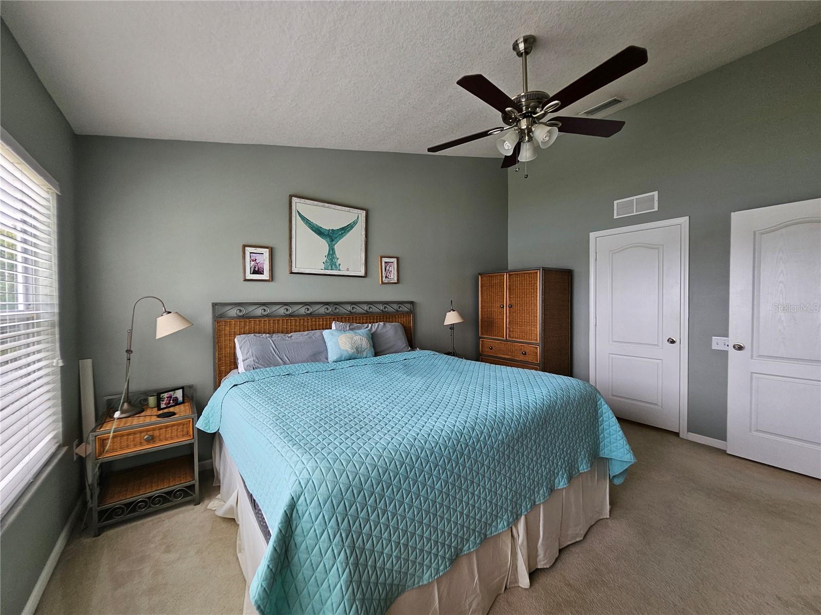 Vaulted Ceilings and a large walkin closet ass well as