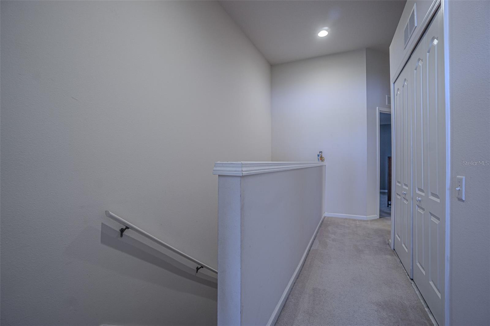 All bedrooms are up as well as the laundry closet--