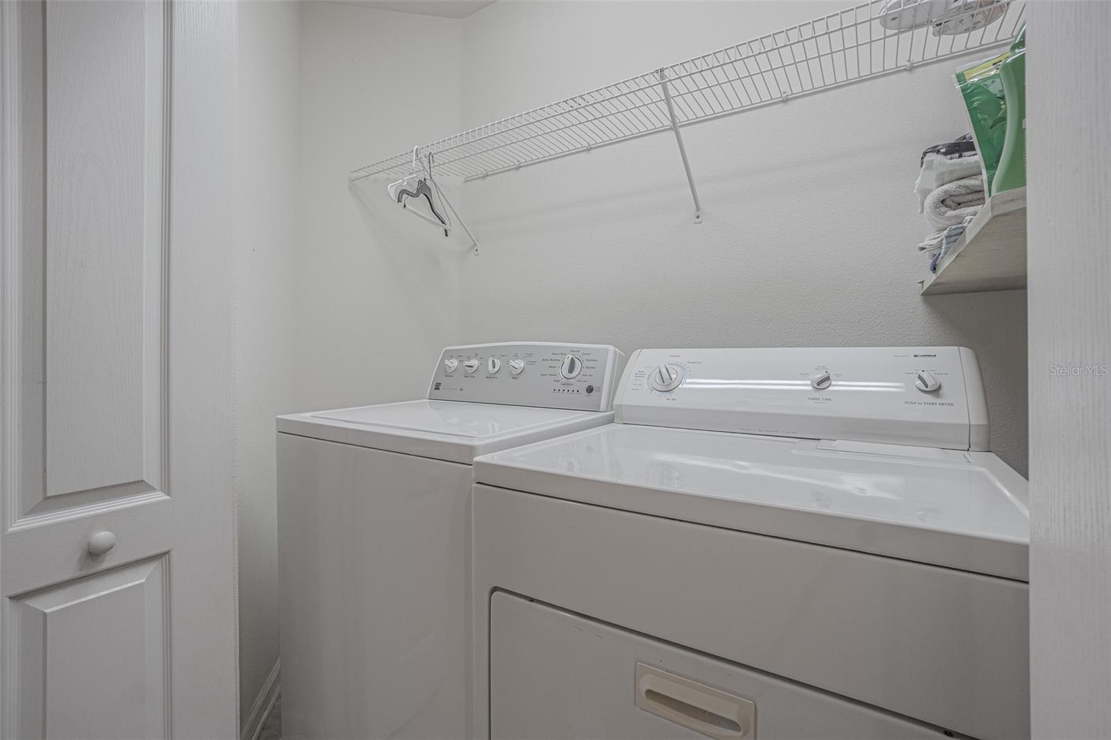 Washer and dryer remain with the home