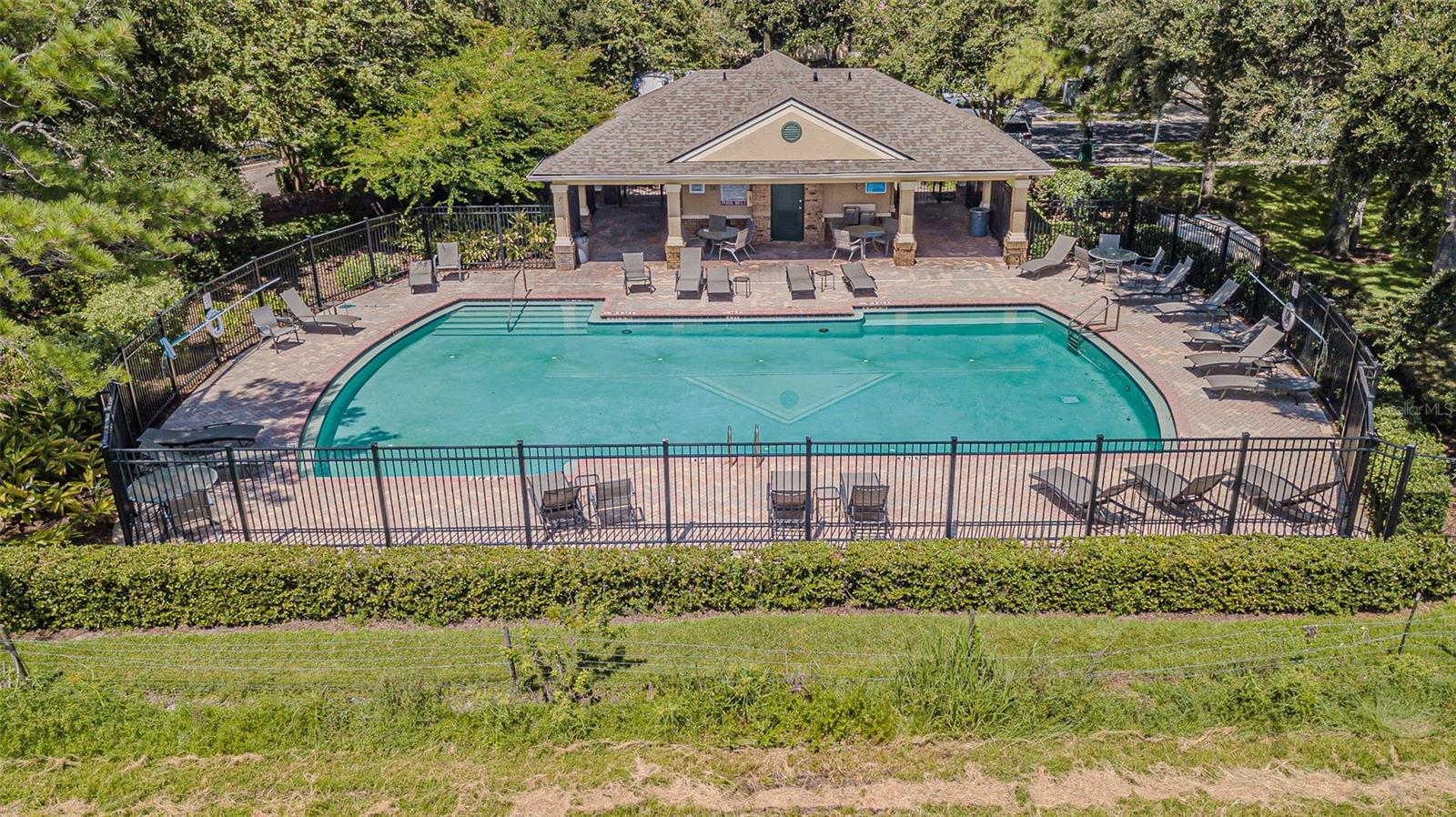 along with one of the two community pools available to residents
