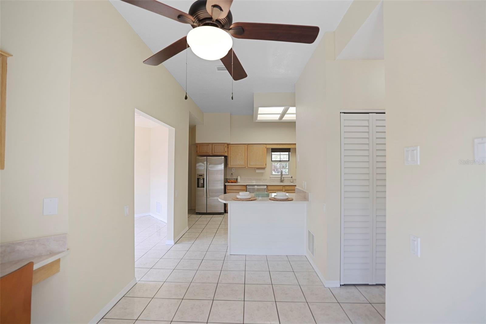 Dining space in kitchen