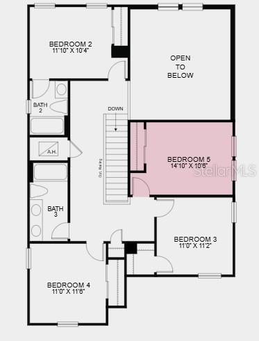 Additional Highlights Include: Fifth bedroom in place of loft, 8' interior doors, all appliances included, and covered lanai.
