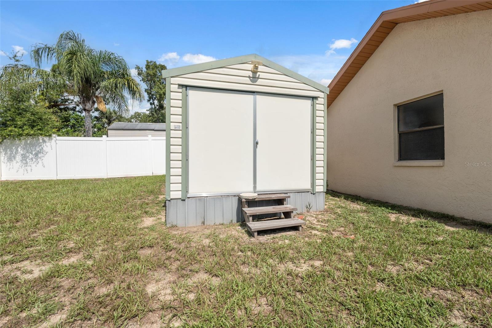 Separate storage building!
