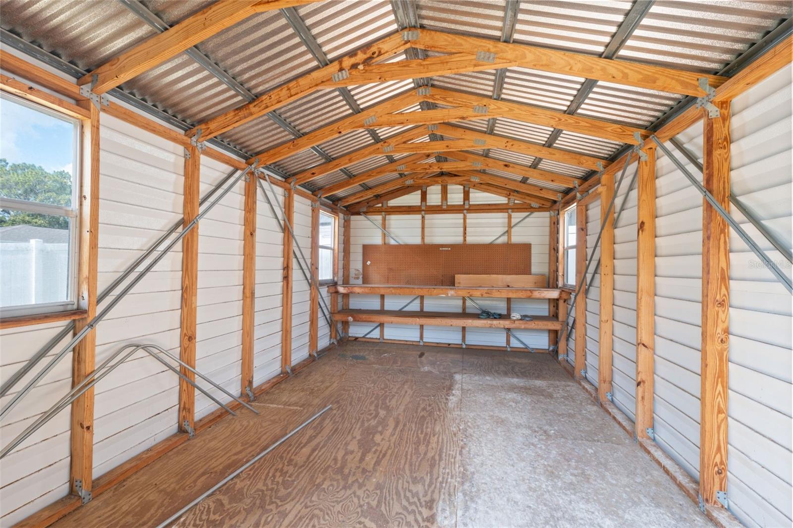 Interior of storage building!