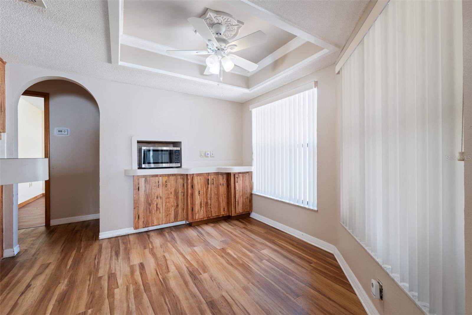 Dining area overlooking back yard!