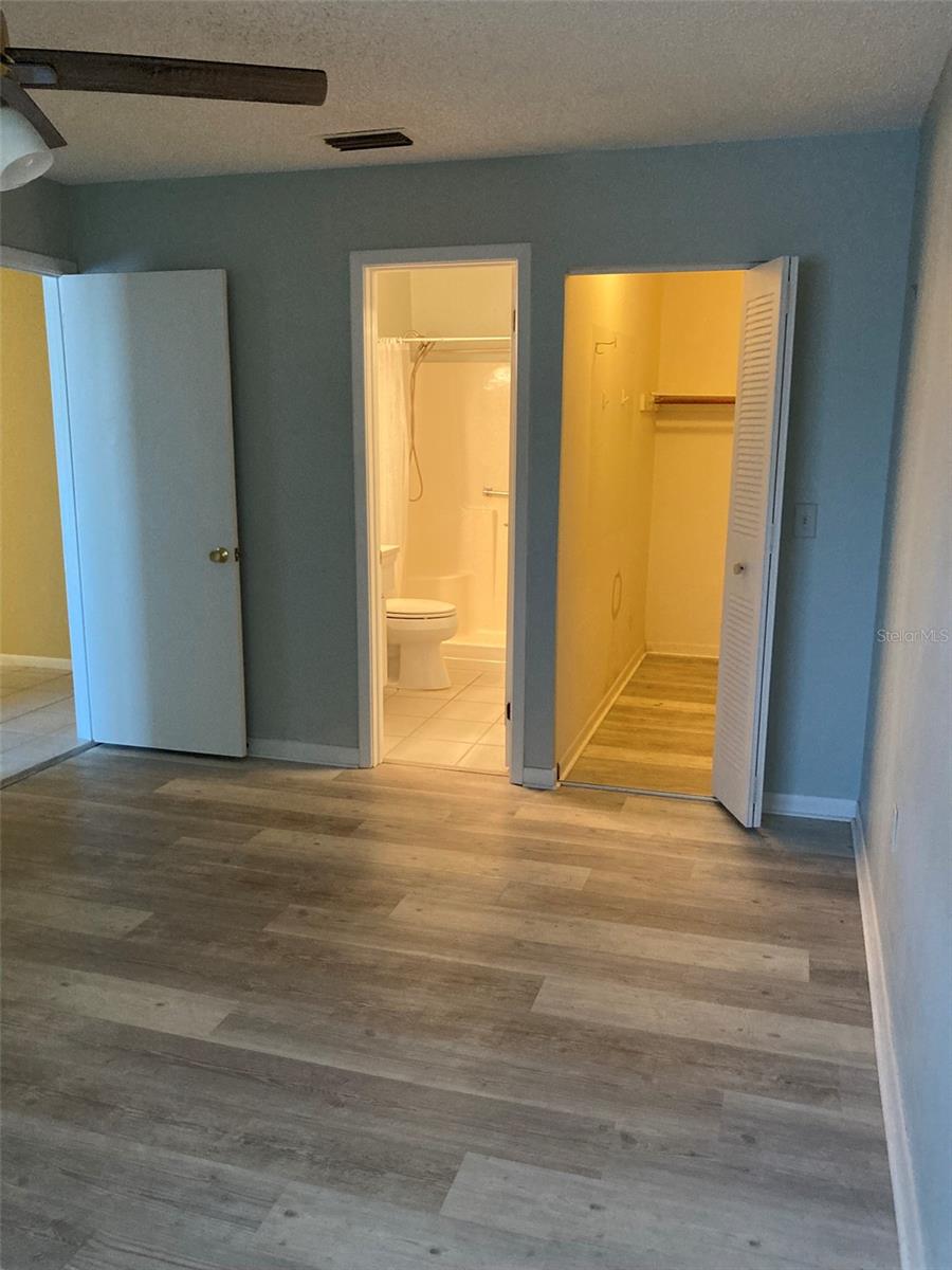 Master closet and bath