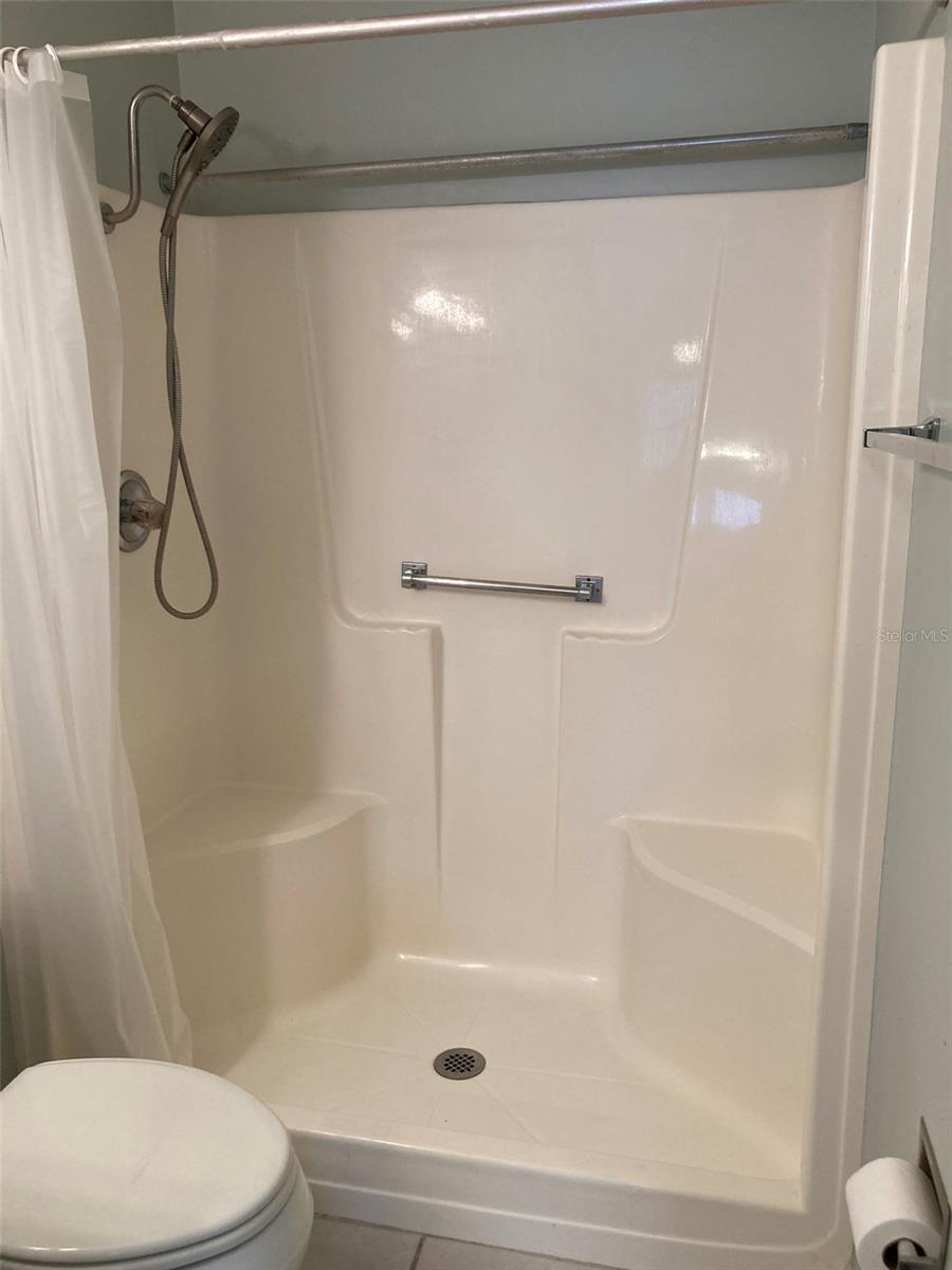 Master shower