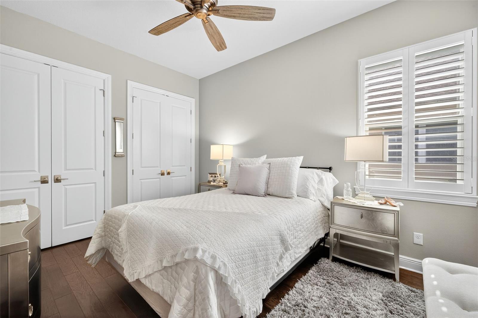 Bedroom 2 with double closets