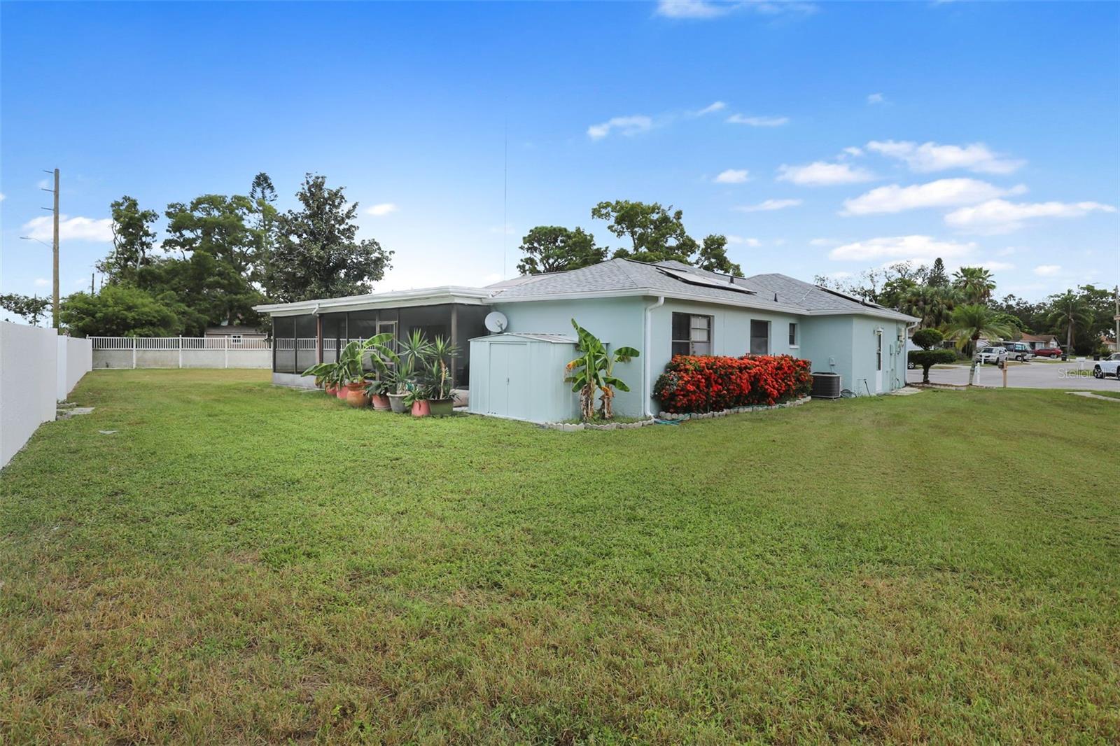 Back and Side view of yard
