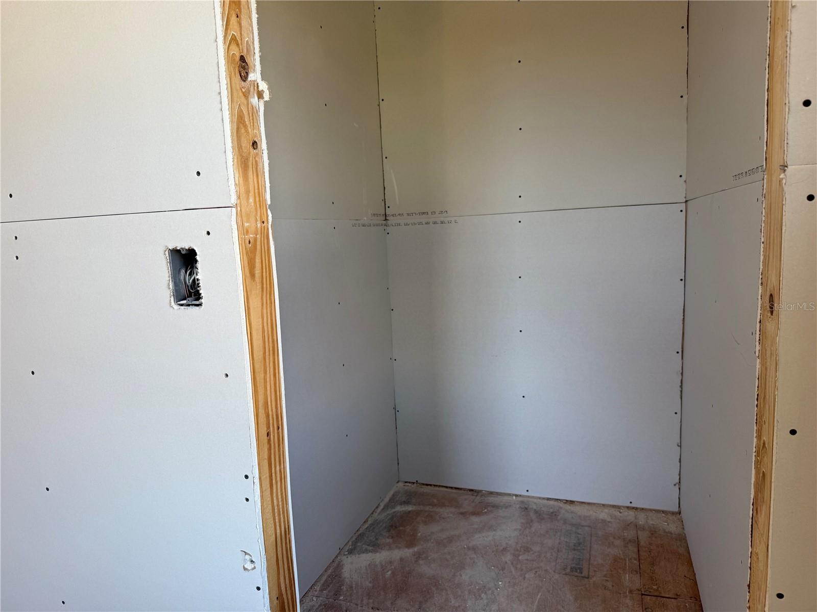 Generous closet space