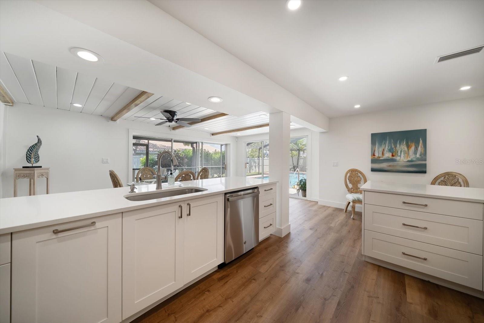 Natural light during the day or evening soft lighting with dimmer capability-this home exudes charm!
