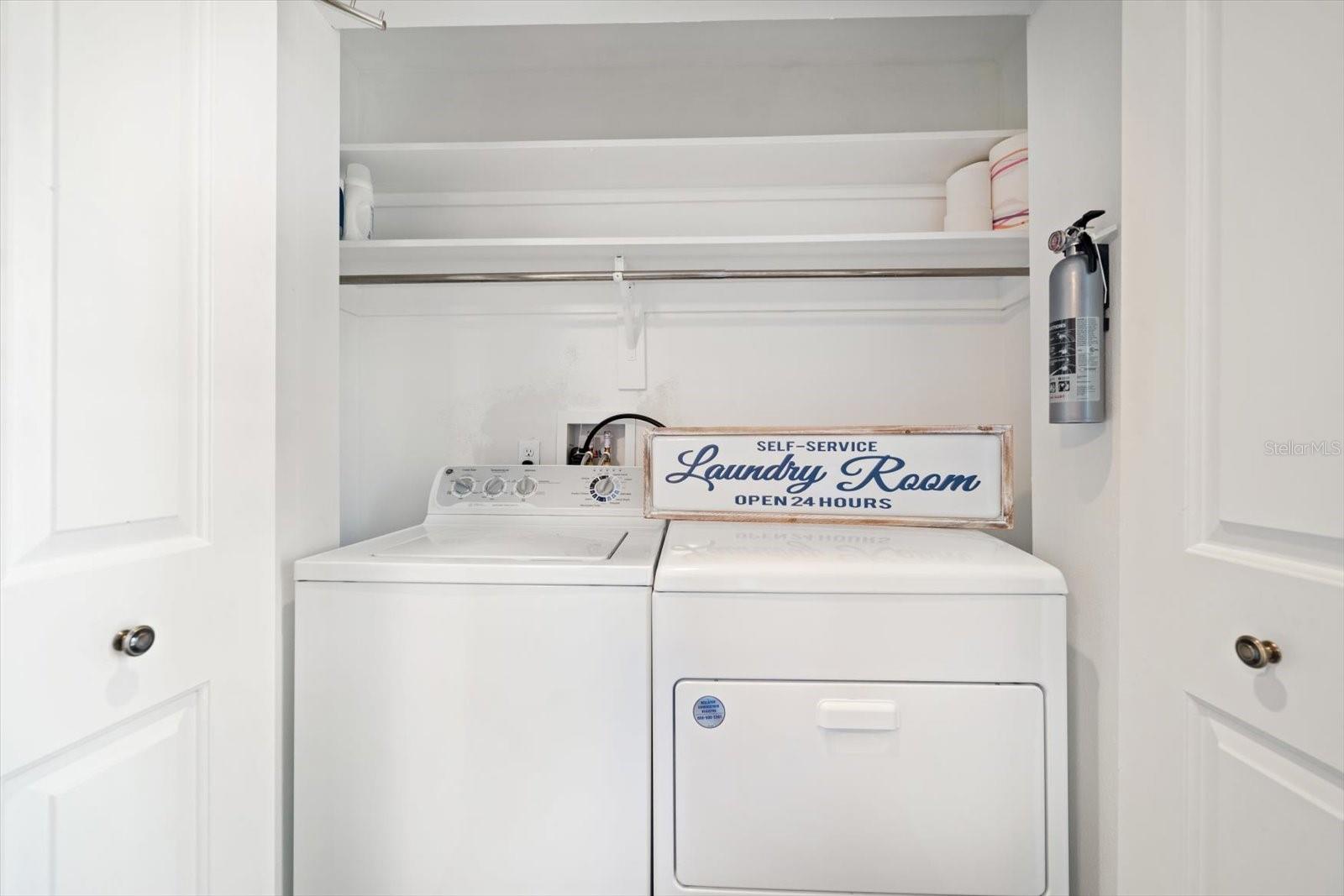 Laundry closet