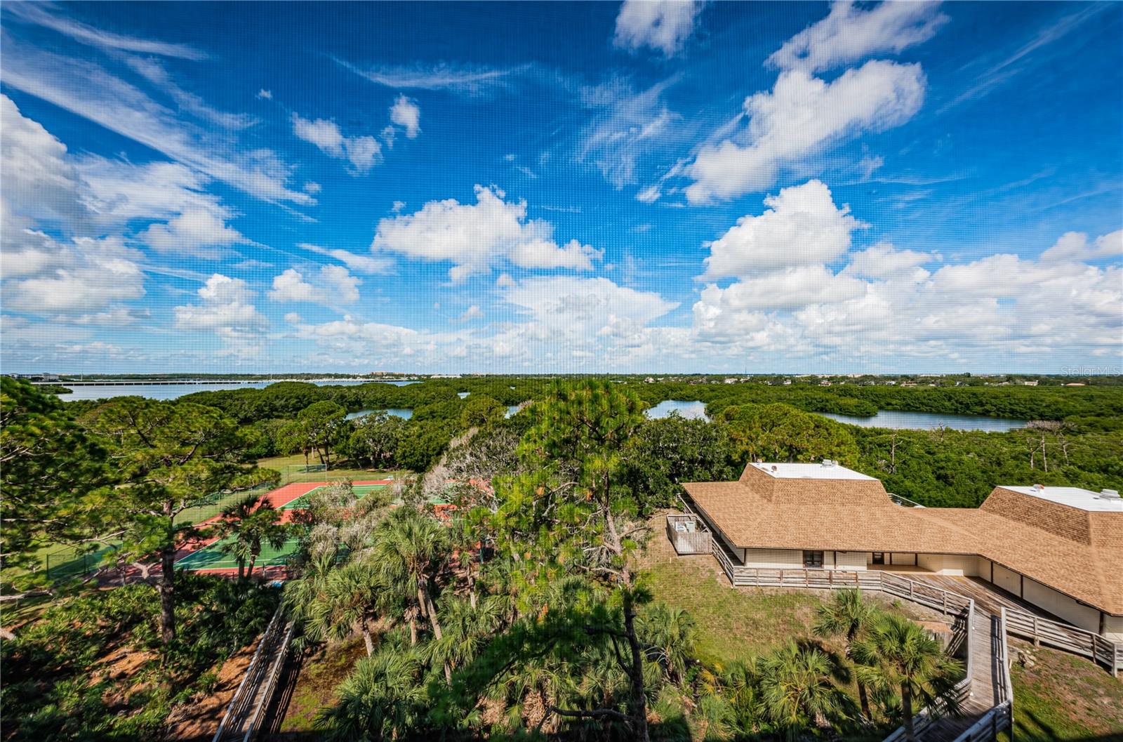 view from balcony