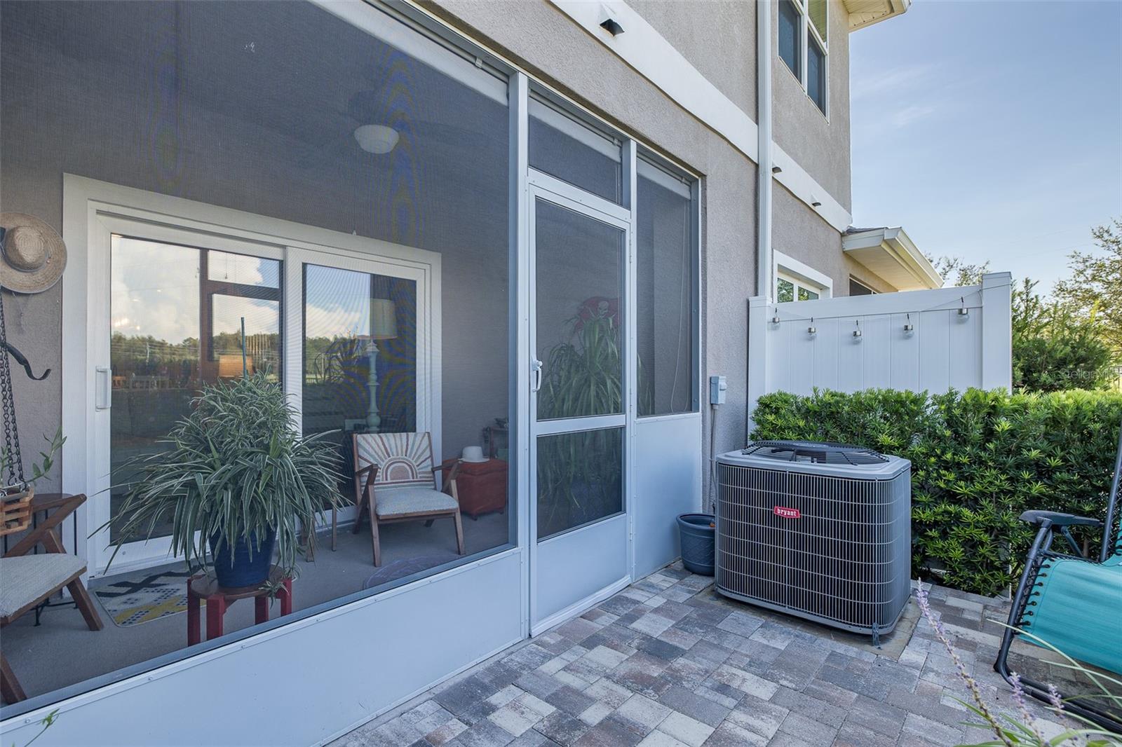 Outdoor paver patio