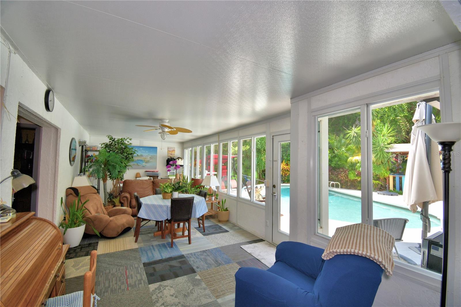 Florida Room Accessable from Family Room and Dining Areas