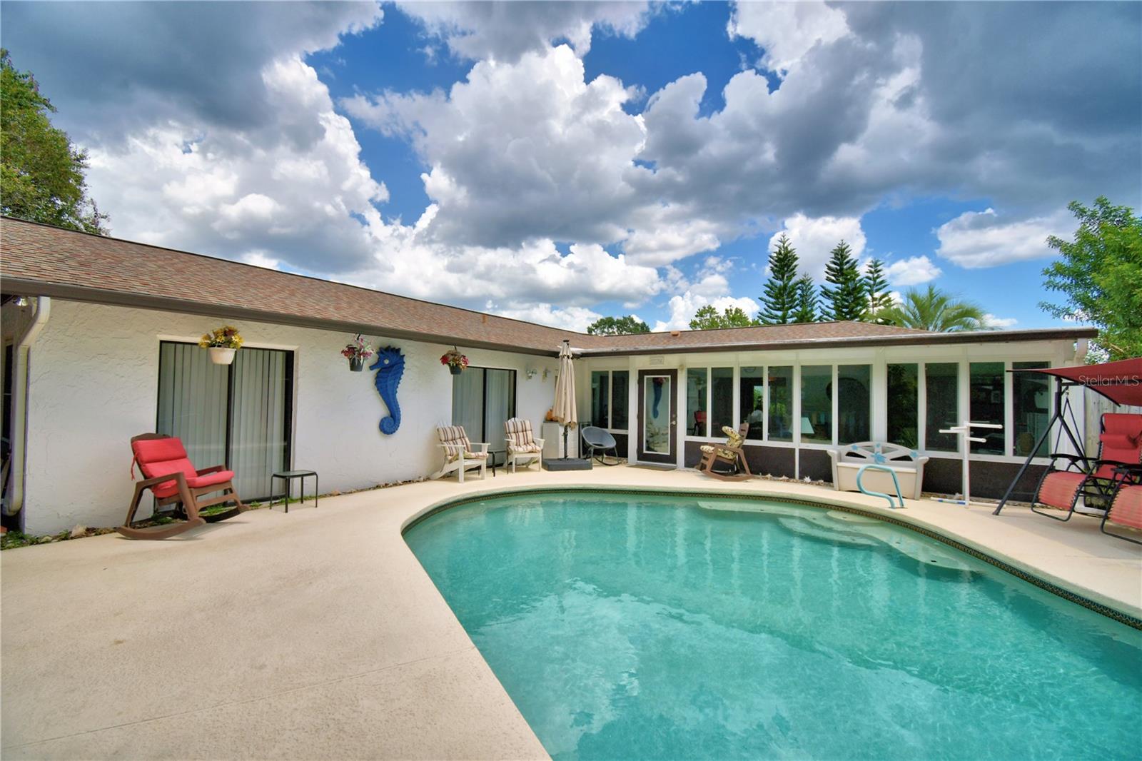 Second View of Pool towards Home