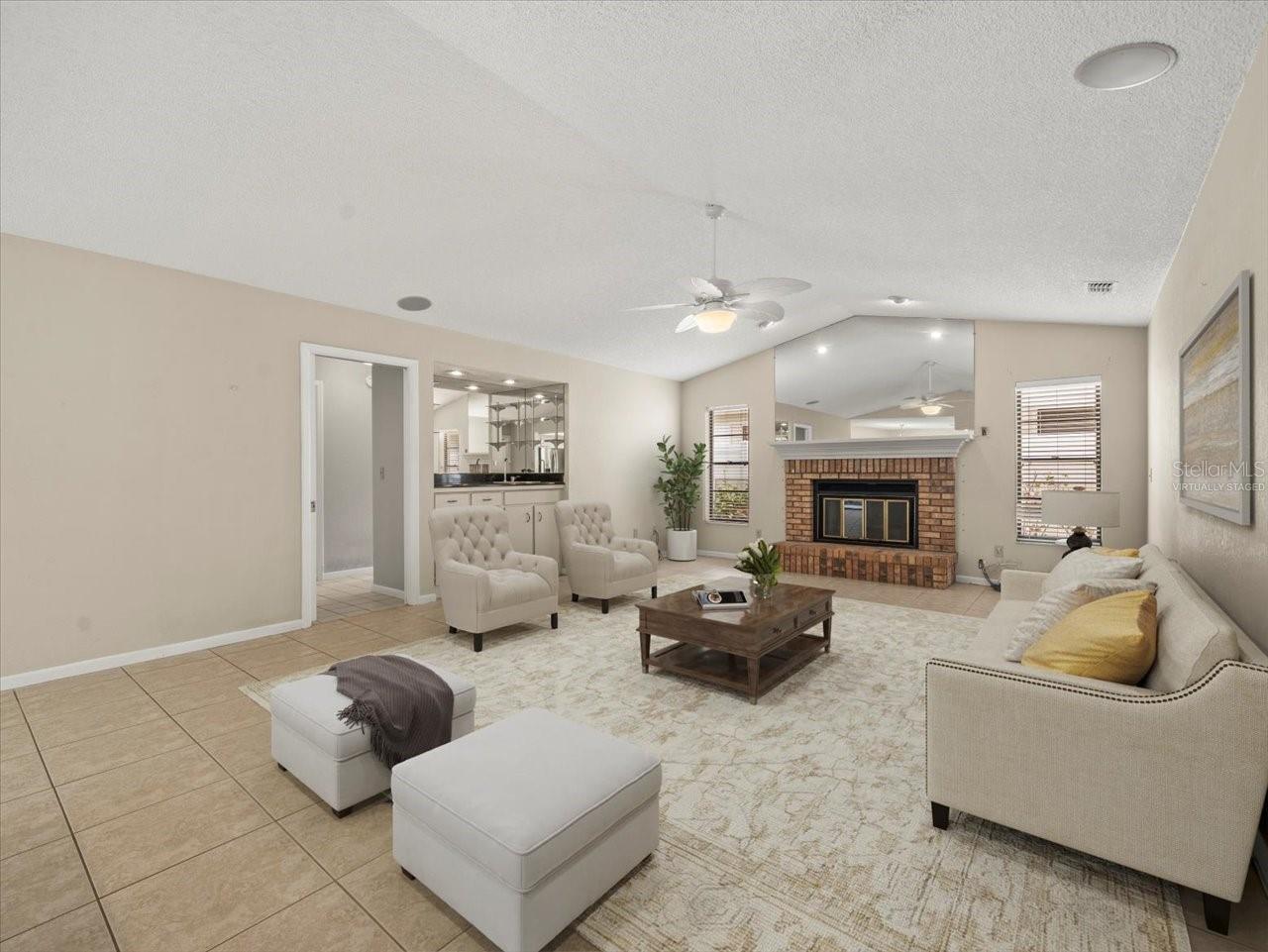 Living Room Virtually Staged