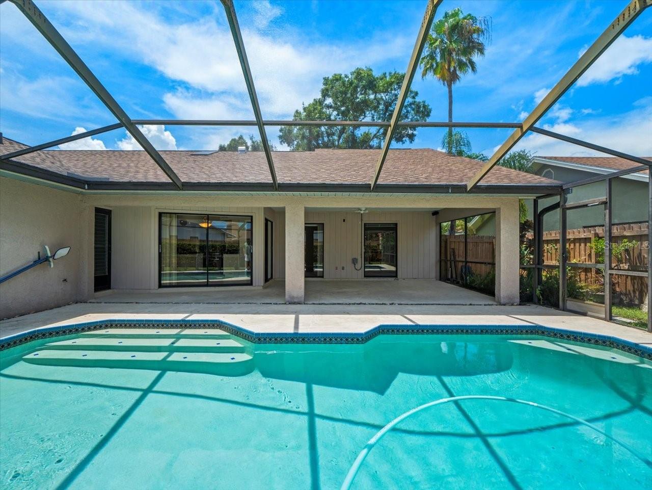 Pool into Back Patio