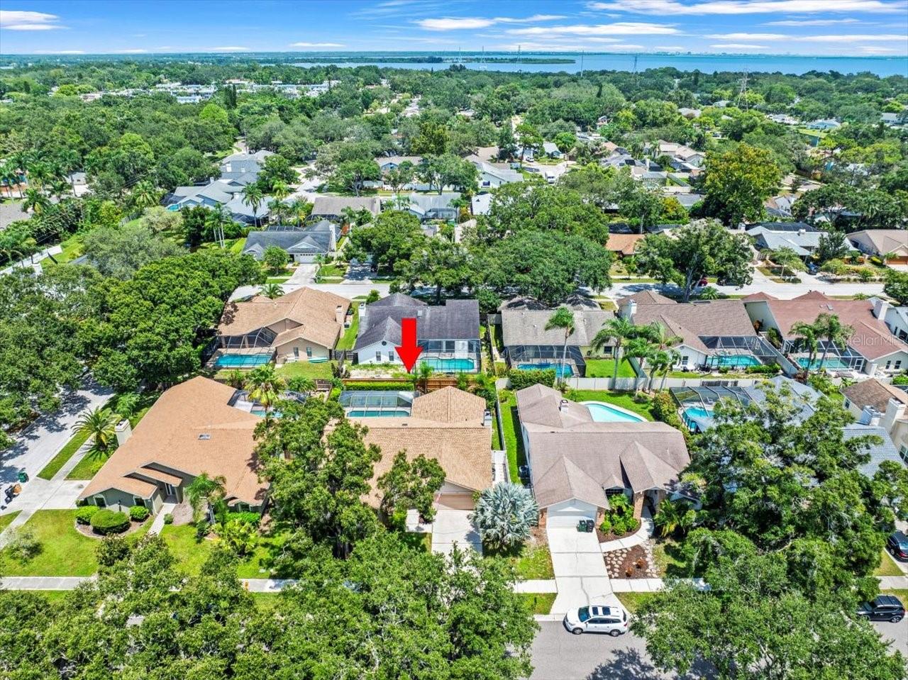 Aerial View Front Property