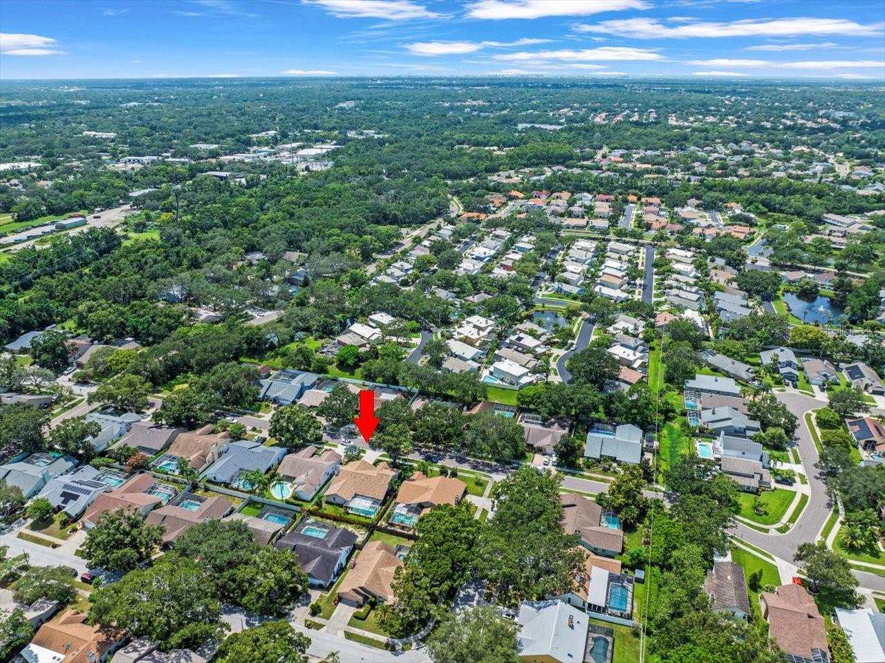 Aerial View Back of Property